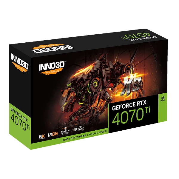 Inno3D GeForce RTX 4070 Ti 3X 12GB GDDR6X DLSS 3  Tarjeta Gráfica Nvidia