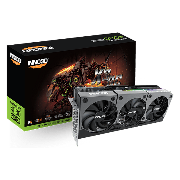 Inno3D GeForce RTX 4080 Super X3 OC 16GB GDDR6X DLSS3  Tarjeta Gráfica Nvidia