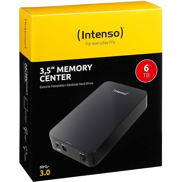 Intenso 6TB Memory Center 35 USB 30  Disco Externo