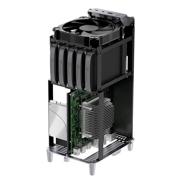 Jonsbo N1  Caja Mini ITX NAS Aluminio Gris