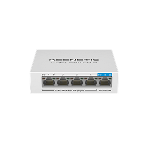 Keenetic PoE Switch 5  Switch 5 puertos Gigabit 4 PoE 60W