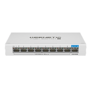 Keenetic PoE Switch 9  Switch 9 puertos Gigabit 8 PoE 120W