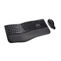 Kensington Pro Fit Ergo Ergonómico Teclado y Ratón | Distribución de Teclas en Español Ratón Ergo  Modo Dual 2.4 GHz y Bluetooh Compatible con Chrome y macOS