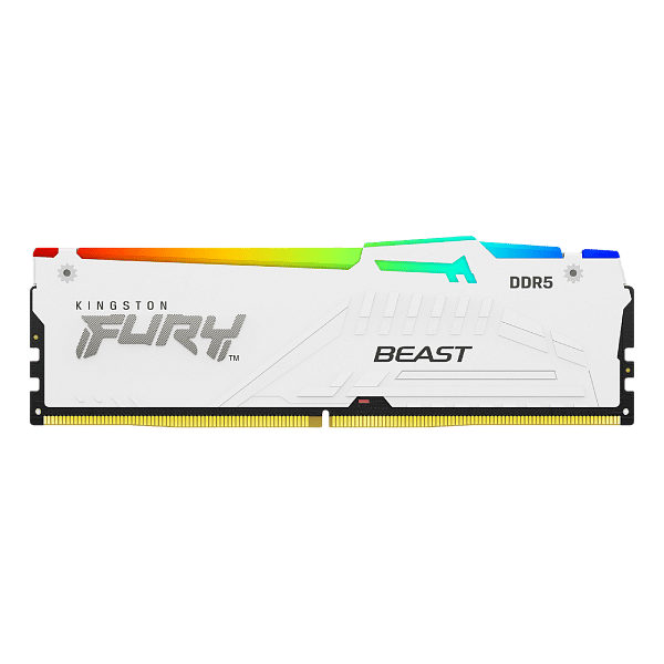 Kingston Fury Beast RGB 64GB 2x32GB  Memoria RAM DDR5 6000MHz CL40 Blanca