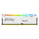 Kingston Fury Beast RGB 64GB 2x32GB  Memoria RAM DDR5 6000MHz CL40 Blanca