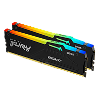 Kingston Fury Beast RGB 16GB (2x8GB) | Memoria RAM DDR5 6000MHz CL36 AMD EXPO