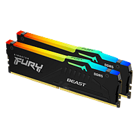 Kingston Fury Beast RGB 64GB (2x32GB) | Memoria RAM DDR5 6000MHz CL36 AMD Expo