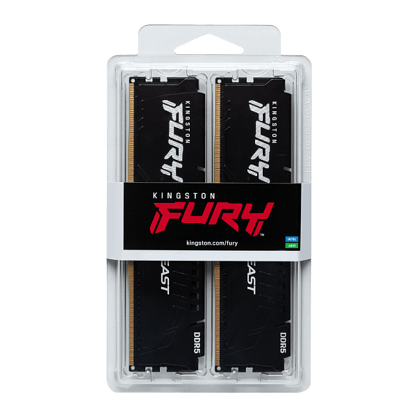 Kingston Fury Beast 64GB 4x16GB  Memoria RAM DDR5 6000MHz CL40