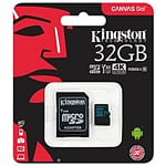 Kingston MicroSD Canvas Go 32GB cad  Memoria Flash