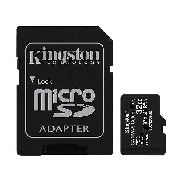 Kingston CANVAS Select Plus 32GB microSD HC con Adaptador