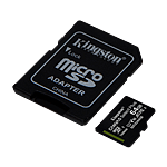 Kingston Canvas 64GB Clase 10 UHS cAdap  Tarjeta MicroSD