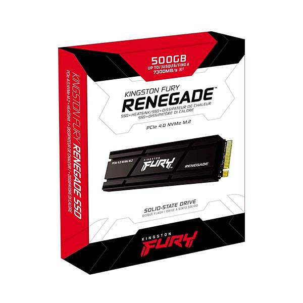 Kingston Fury Renegade PCIe 40 NVMe M2 500GB con dispador  SSD