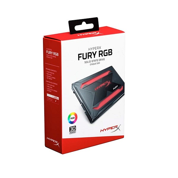Kingston HyperX Fury RGB 240GB  Kit instalación  SSD