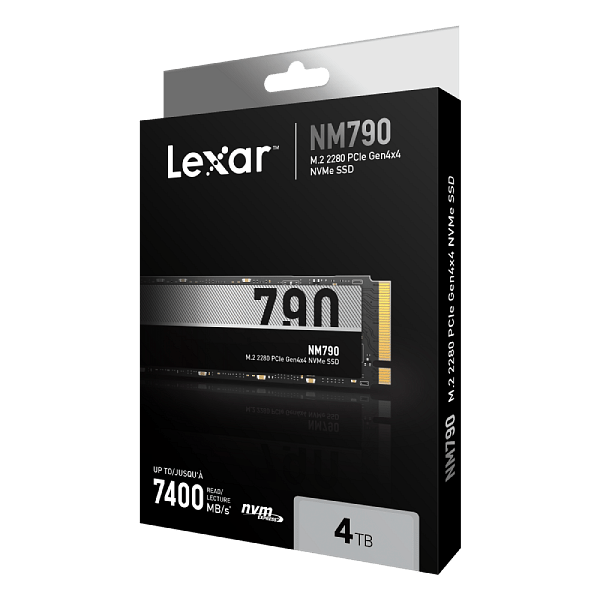 Lexar NM790 4TB  SSD M2 PCIe 40 Gen 4x4 NVMe