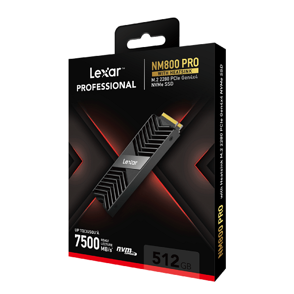 Lexar NM800 PRO 512GB  SSD M2 PCIe 40 Gen 4x4 NVMe disipador