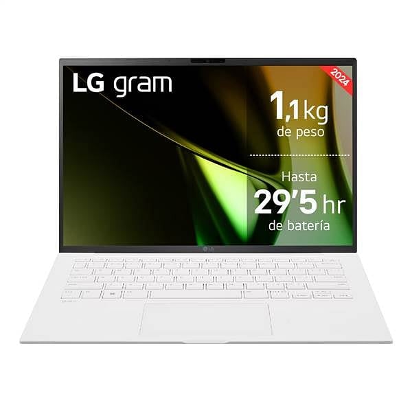 LG Gram 14Z90SGAD78B  Portátil Intel Core Ultra 7 155H 32GB DDR5 1TB NVMe 14 Full HD Windows 11 Home