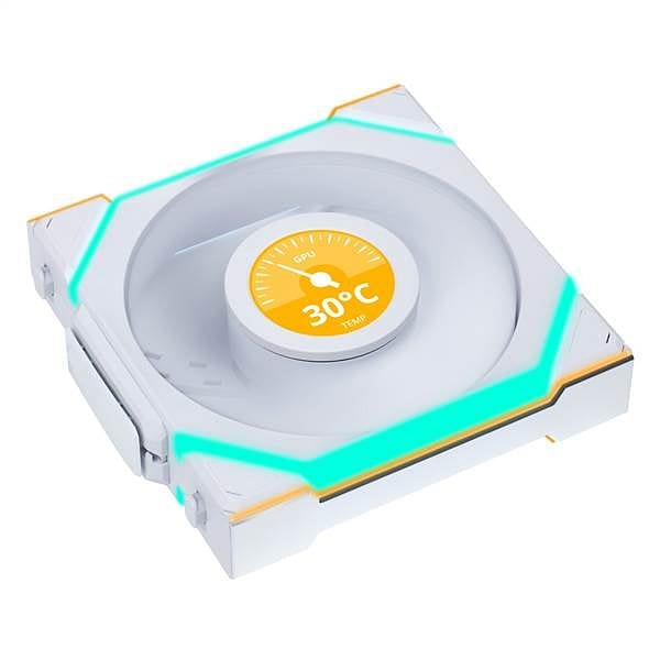 Lian Li UNI FAN SL Wireless Pantalla LCD 120 ARGB FAN Reverse Blade  Pack de 3 Ventiladores Blancos