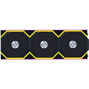 Lian Li UNI FAN SL 120 WiFi RGB Negro Pack 3 Reverse  Ventilador