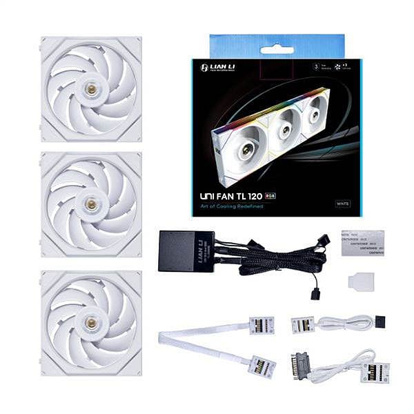 Lian Li UNI FAN TL120 Kit 3  Ventilador WiFi RGB PWM Blanco