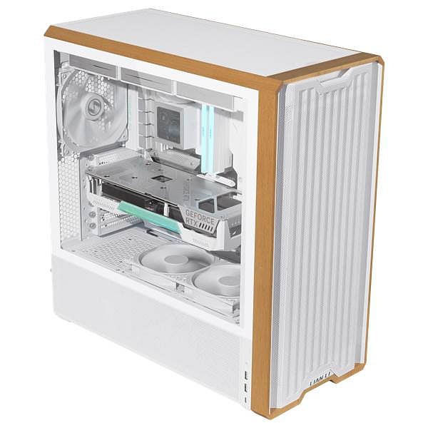 Lian Li Lancool 217 Madera  Caja ATX Blanca