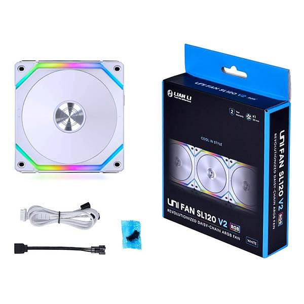 Lian Li UNI FAN SL120 V2 ARGB 120mm White  Ventilador