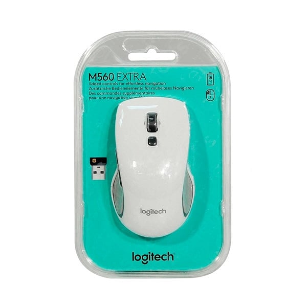 Logitech M560 blanco Wireless  Ratón