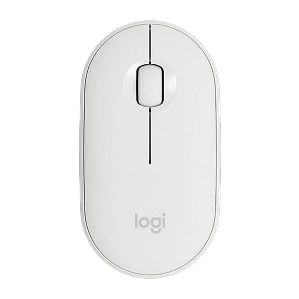 Logitech Pebble M350 Óptico Bluetooth Blanco Crudo  Ratón