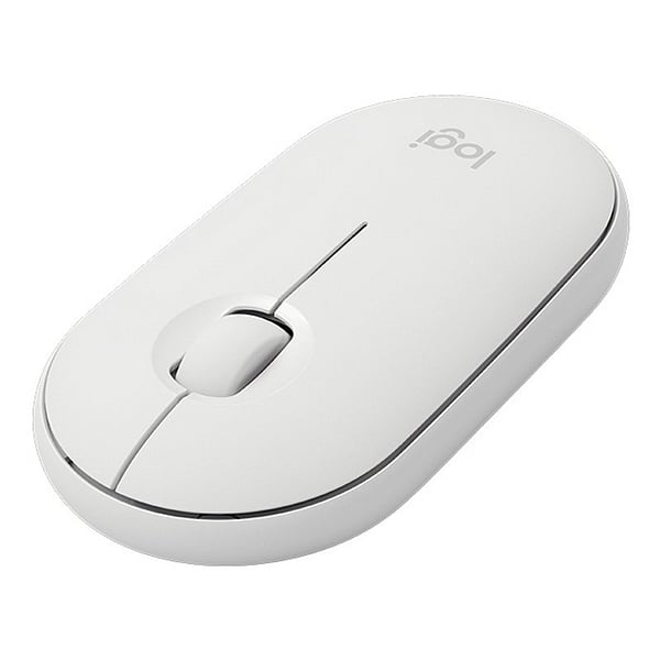 Logitech Pebble M350 Óptico Bluetooth Blanco Crudo  Ratón