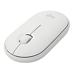 Logitech Pebble M350 Óptico Bluetooth Blanco Crudo  Ratón