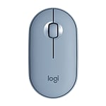 Logitech Pebble M350 Óptico Bluetooth Gris Azulado  Ratón