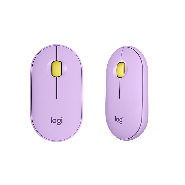 Logitech Pebble M350 Óptico Bluetooth Limonada de Lavanda  Ratón