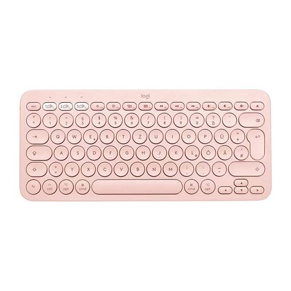 Logitech K380 Multidispositivo Rosa Bluetooth ES  Teclado