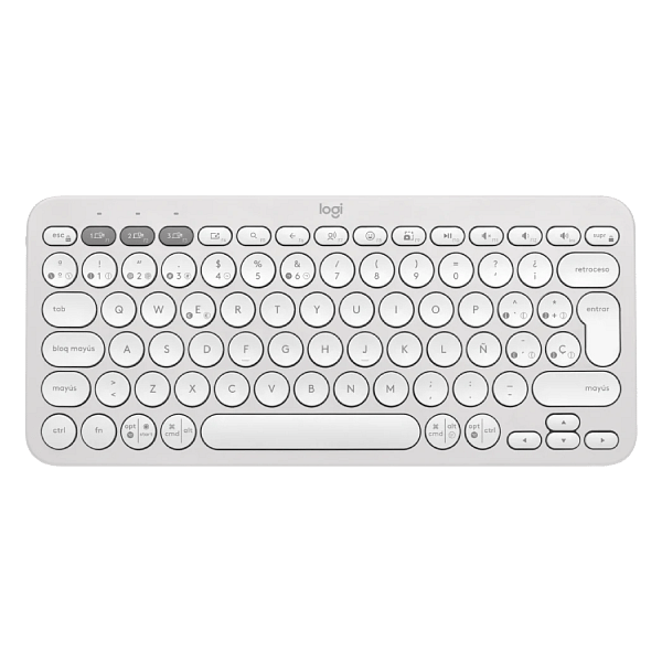 Logitech Pebble Keys 2 K380S Blanco  Teclado Bluetooth