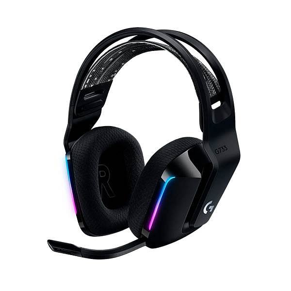 Logitech G733 Gaming LightSpeed RGB Black  Auriculares con Microfono Inalámbricos