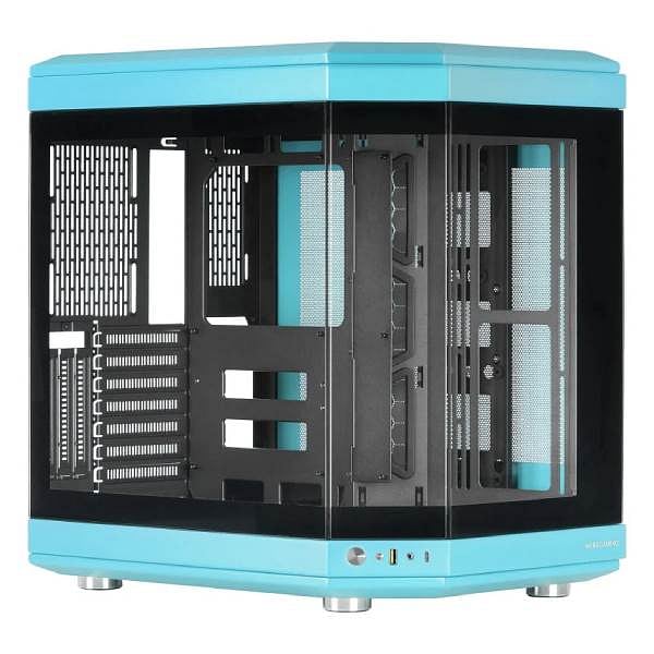 Mars Gaming MC3T Panoramica  Caja ATX Cristal Templado Azul