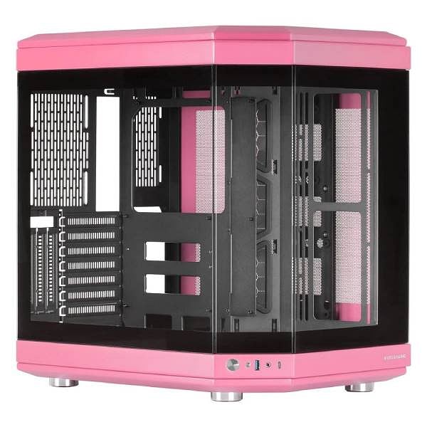 Mars Gaming MC3T Panoramica  Caja ATX Cristal Templado Rosa