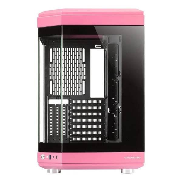 Mars Gaming MC3T Panoramica  Caja ATX Cristal Templado Rosa