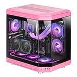 Mars Gaming MC3T Panoramica  Caja ATX Cristal Templado Rosa