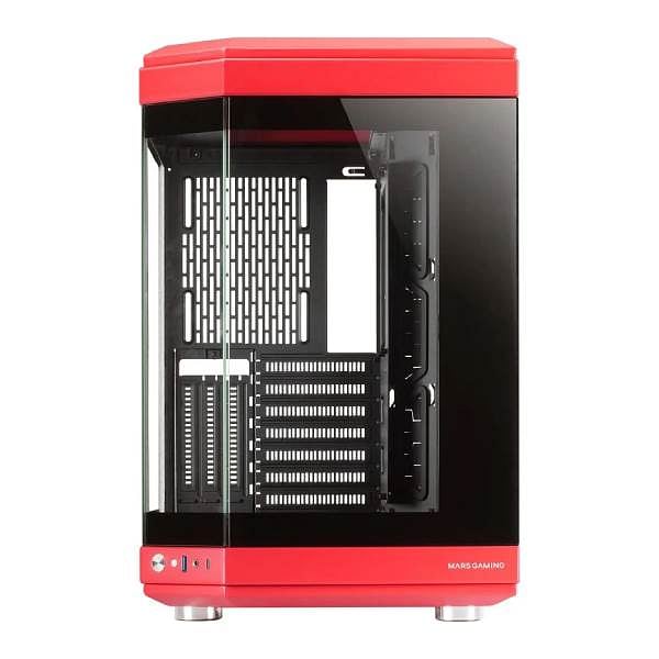 Mars Gaming MC3T Panoramica  Caja ATX Cristal Templado Rojo