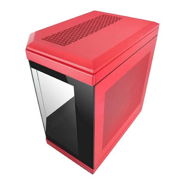 Mars Gaming MC3T Panoramica  Caja ATX Cristal Templado Rojo