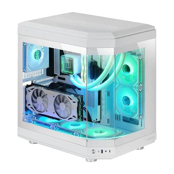 Mars Gaming MC3T Panoramica  Caja ATX Cristal Templado Blanca