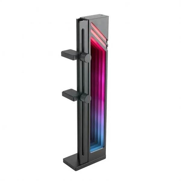Mars Gaming Soporte Tarjeta gráfica ARGB Infinity Mirror MCAGCB Black Compatibilidad Universal