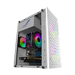 Mars Gaming MCCore FRGB   Caja MicroATX Cristal Templado Blanca