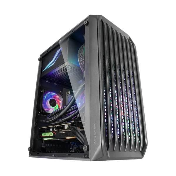 Mars Gaming MCS2 ARGB   Caja MicroATX Cristal Templado