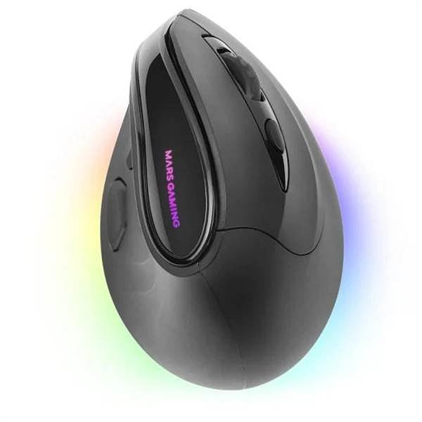 Mars Gaming MMSK  Ratón Gaming Inalámbrico Vertical 8400 DPI Black