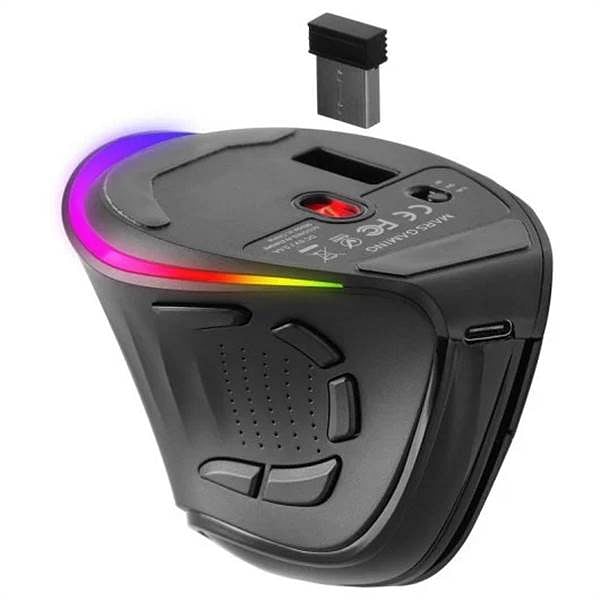 Mars Gaming MMSK  Ratón Gaming Inalámbrico Vertical 8400 DPI Black