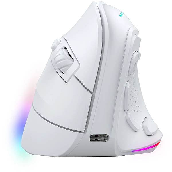 Mars Gaming MMSKW  Ratón Gaming Inalámbrico Vertical 8400 DPI White