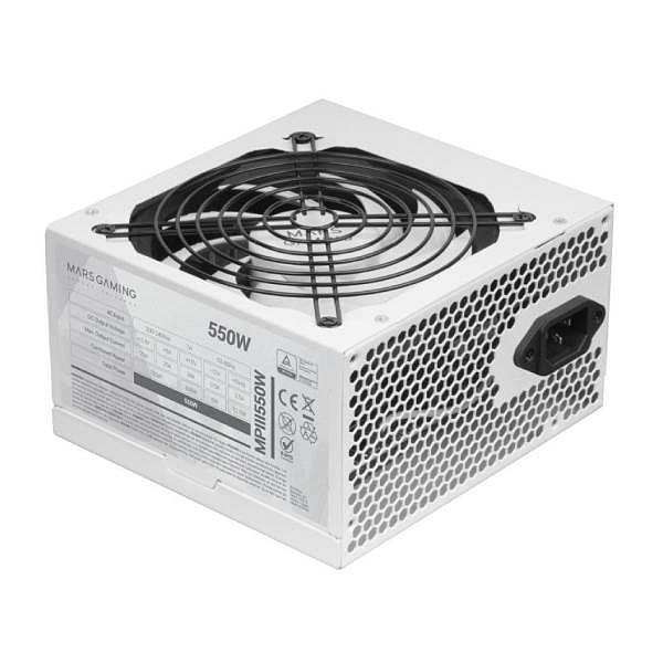 Mars Gaming MPIII 550W  Fuente de Alimentación Blanca