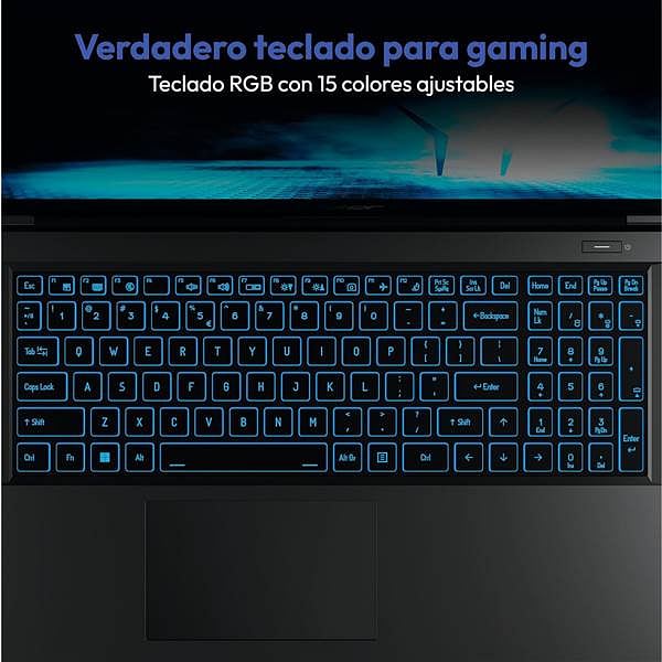 Medion Erazer Crawler E30e  Portátil Intel Core i5 12450H  8GB DDR4 512GB NVMe RTX 2050 156 Full HD FreeDOS
