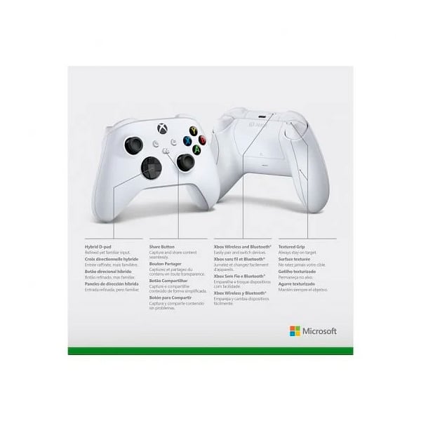 Microsoft Xbox SeriesOnePC Blanco Robot   Mando Inalámbrico